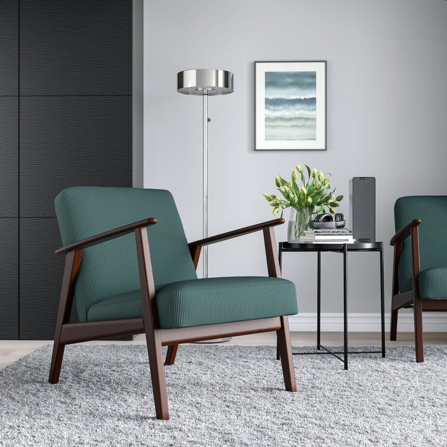 ChairNest 2 – Armchair, Kelinge grey-turquoise