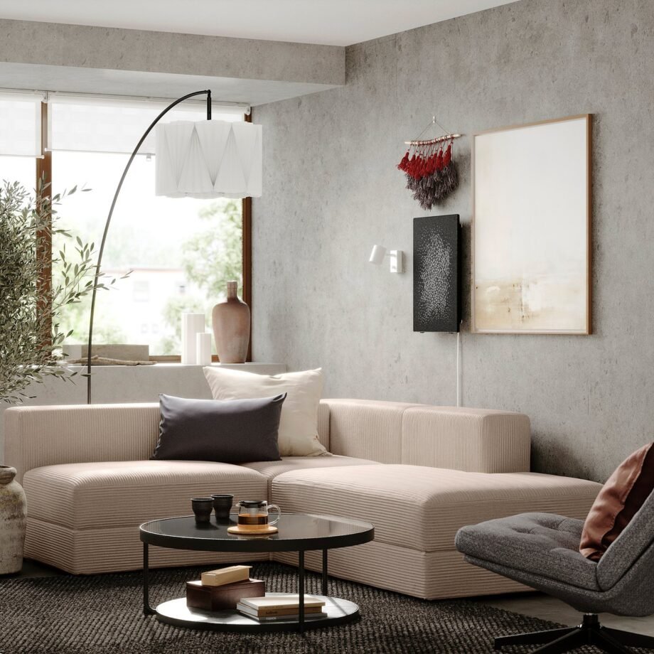 ModLounge 2.5CR - Mod crnr sofa 2.5-seat w chaise lng, right/Samsala grey-beige