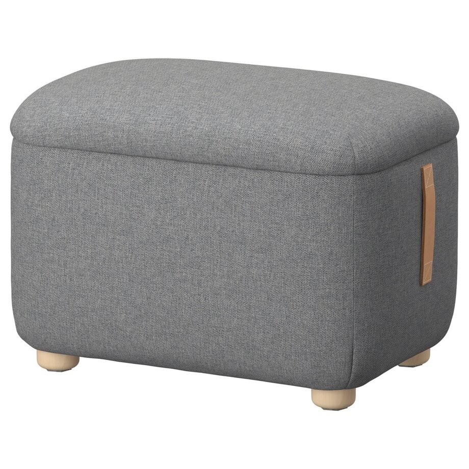 FootStore 3 – Footstool with storage, Tibbleby beige/grey